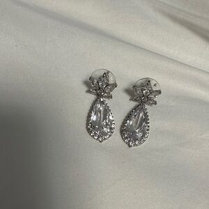 Elegant Silver Teardrop Earrings